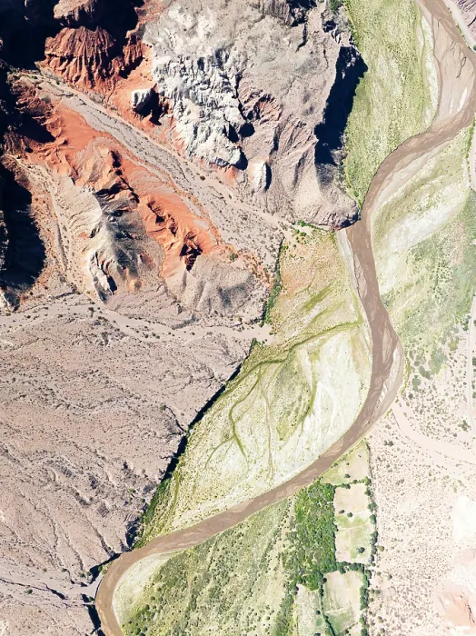 Framed Print : Aerial view of the Rio de las Conchas river in the Quebrada de las Conchas, Cafayate, Salta, Argentina Framed Print : Aerial view of the Rio de las Conchas river in the Quebrada de las Conchas, Cafayate, Salta, Argentina