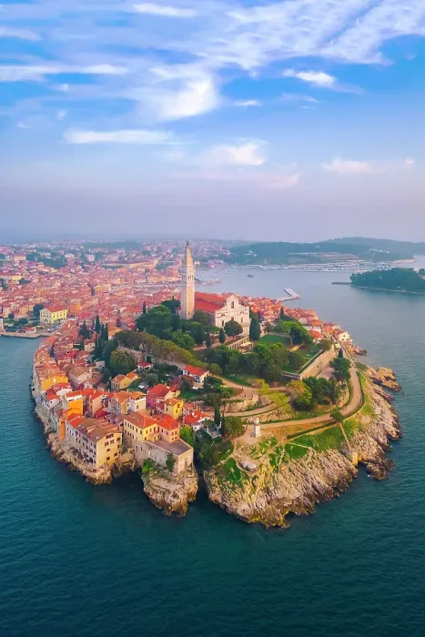 Framed Print : Aerial view of Rovinj - Rovigno at sunset. Rovinj, Istria, Adriatic coast, Croatia Framed Print : Aerial view of Rovinj - Rovigno at sunset. Rovinj, Istria, Adriatic coast, Croatia