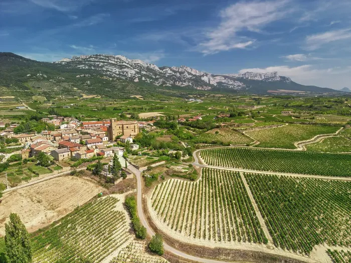 Framed Print : Aerial View over Samaniego, Basque Country, Spain Framed Print : Aerial View over Samaniego, Basque Country, Spain