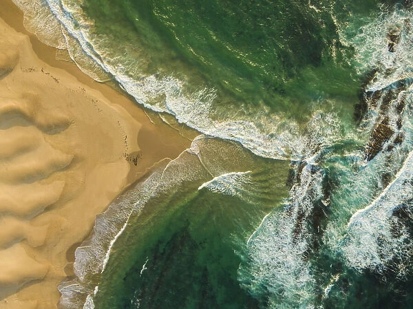 Aerial view of Sardinia Bay Beach, Eastern Cape, South Africa