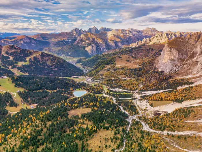 Framed Print : Aerial View over Selva di Val Gardena, Dolomites, Trentino-Alto Adige, South Tyrol, Italy Framed Print : Aerial View over Selva di Val Gardena, Dolomites, Trentino-Alto Adige, South Tyrol, Italy