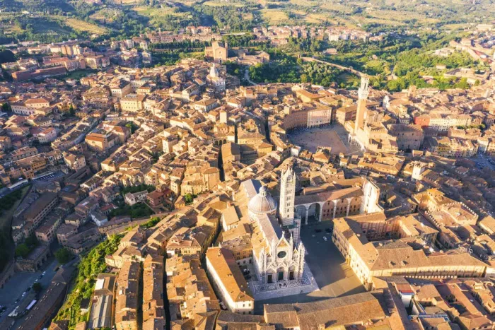 Framed Print : Aerial view of Siena old Town. Siena, Tuscany, Italy, Europe Framed Print : Aerial view of Siena old Town. Siena, Tuscany, Italy, Europe