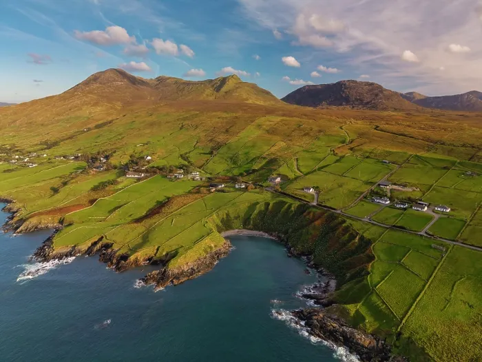Framed Print : Aerial View over Slea Head, Dingle Peninsula, County Kerry, Ireland