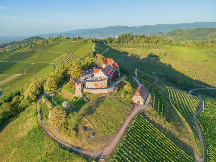 Framed Print : Aerial view at Staufenberg castle near Offenburg, Black Forest, Baden-Wurttemberg, Germany Framed Print : Aerial view at Staufenberg castle near Offenburg, Black Forest, Baden-Wurttemberg, Germany