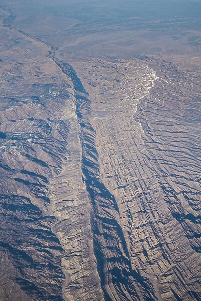 Aerial view over the Sulaiman Range, North West Pakistan