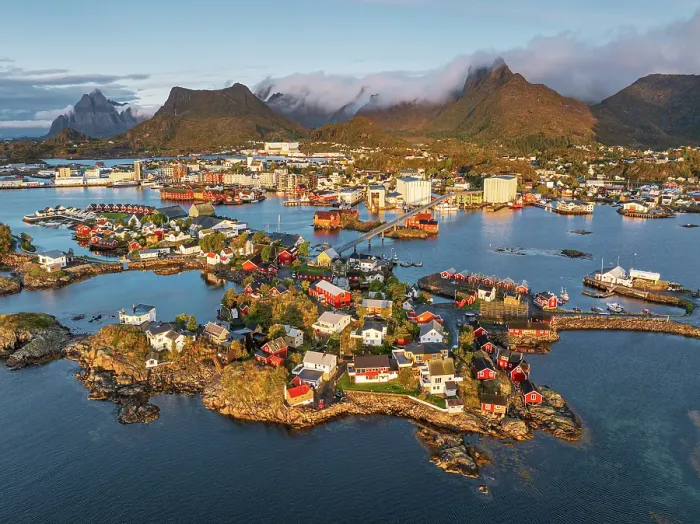 Framed Print : aerial view taken by drone of a car driving along the bridge in Svolvaer, famous fisherman's village in Lofoten Island, Norway, Europe Framed Print : aerial view taken by drone of a car driving along the bridge in Svolvaer, famous fisherman's village in Lofoten Island, Norway, Europe