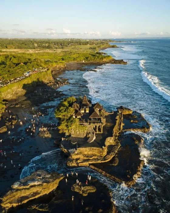 Framed Print : Aerial View of Tanah Lot Temple, Bali, Indonesia Framed Print : Aerial View of Tanah Lot Temple, Bali, Indonesia
