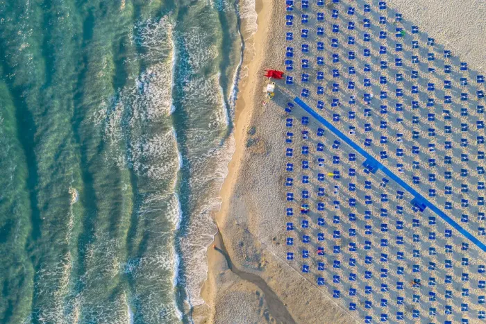 Framed Print : Aerial view of Torre dell Orso Beach (Torre dell Orso, Melendugno Framed Print : Aerial view of Torre dell Orso Beach (Torre dell Orso, Melendugno