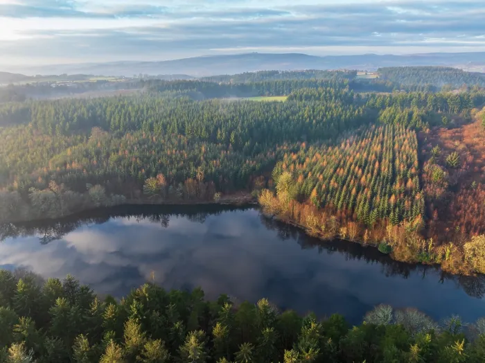 Framed Print : Aerial view of Tottiford Reservoir in Dartmoor National Park, Devon, England. Winter (February) 2025 Framed Print : Aerial view of Tottiford Reservoir in Dartmoor National Park, Devon, England. Winter (February) 2025
