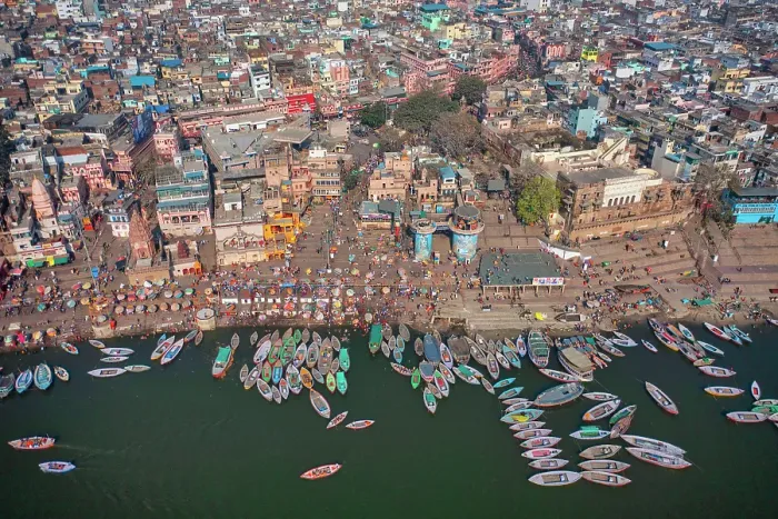 Framed Print : Aerial view of Varanasi, the spiritual capital of India and Ghats in Varanasi at Ganges river in Varanasi, Uttar Pradesh, India Framed Print : Aerial view of Varanasi, the spiritual capital of India and Ghats in Varanasi at Ganges river in Varanasi, Uttar Pradesh, India