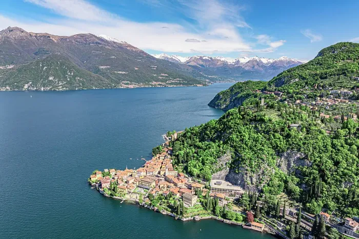 Framed Print : Aerial view of Varenna, Lake Como, Province of Lecco, Lombardy, Italy Framed Print : Aerial view of Varenna, Lake Como, Province of Lecco, Lombardy, Italy