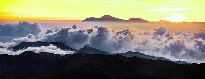 Framed Print : Aerial view of volcanoes at sunset, Bromo Tengger Semeru National Park, East Java, Indonesia Framed Print : Aerial view of volcanoes at sunset, Bromo Tengger Semeru National Park, East Java, Indonesia