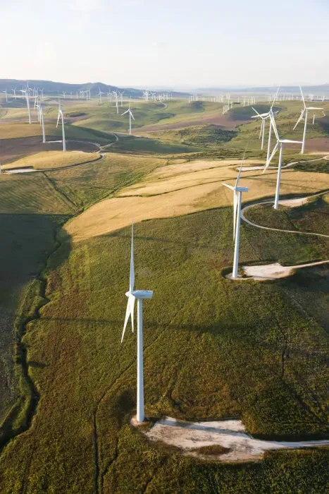 Framed Print : Aerial view of wind turbines, Huelva Province, Spain Framed Print : Aerial view of wind turbines, Huelva Province, Spain