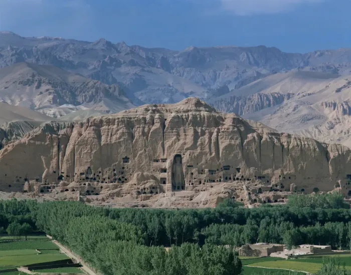 Framed Print : Afghanistan, Bamiyan Valley and Giant Buddha