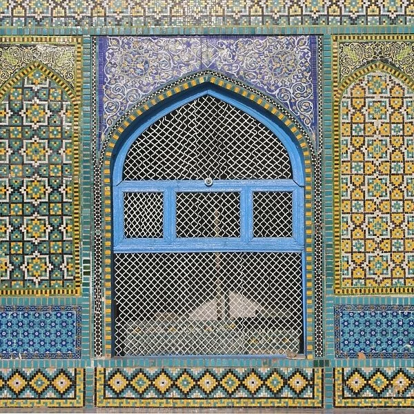 Afghanistan, Mazar-I-Sharif, Shrine of Hazrat Ali, Window