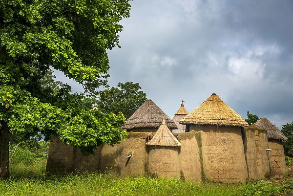 Africa, Benin, Atacora region. Somba village of the Betammariba people