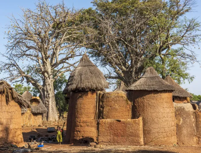 Framed Print : Africa, Benin, Boukumba. Tata Somba village