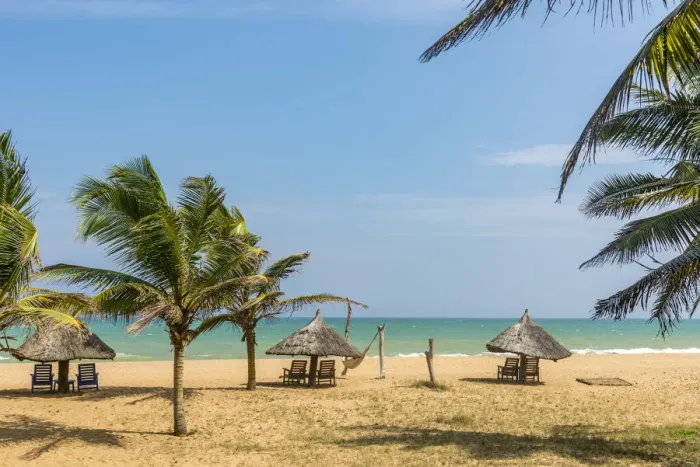 Framed Print : Africa, Benin, Grand Popo. The beach in Front of the Auberge Framed Print : Africa, Benin, Grand Popo. The beach in Front of the Auberge