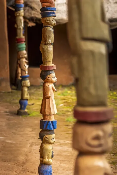 Framed Print : Africa, Benin, Ketou. The museum of Akaba Idena, famous for the magic door Framed Print : Africa, Benin, Ketou. The museum of Akaba Idena, famous for the magic door