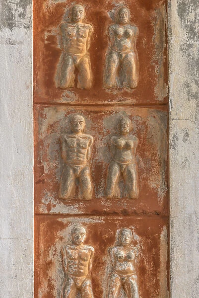 Africa, Benin, Ouidah. The door of no return at the end of the slave route. Detail