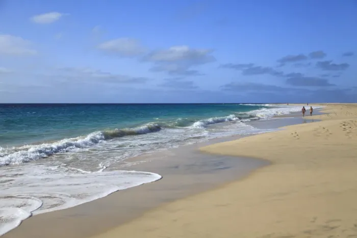 Framed Print : Africa, Cape Verde, Sal, Santa Maria Beach