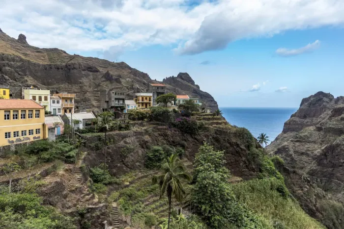 Framed Print : africa, Cape Verde, Santo Antao. The village of Fontainhas Framed Print : africa, Cape Verde, Santo Antao. The village of Fontainhas