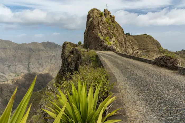 Framed Print : Africa, Cape Verde, Santo Antao. The old panoramic road Framed Print : Africa, Cape Verde, Santo Antao. The old panoramic road