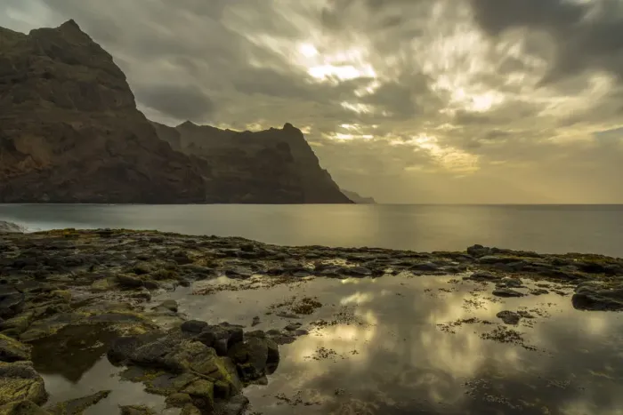 Framed Print : Africa, Cape Verde, Santo Antao. Sunset in Ponta do Sol Framed Print : Africa, Cape Verde, Santo Antao. Sunset in Ponta do Sol