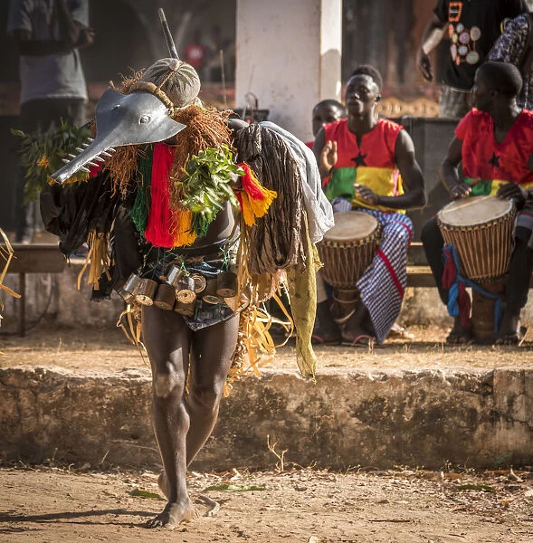 Africa, Guinea Bissau, Bijagos Islands. The carnival in Bubaque
