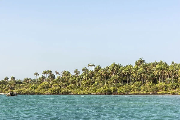 Africa, Guinea Bissau. Bijagos Islands. A beach on Rubane Island