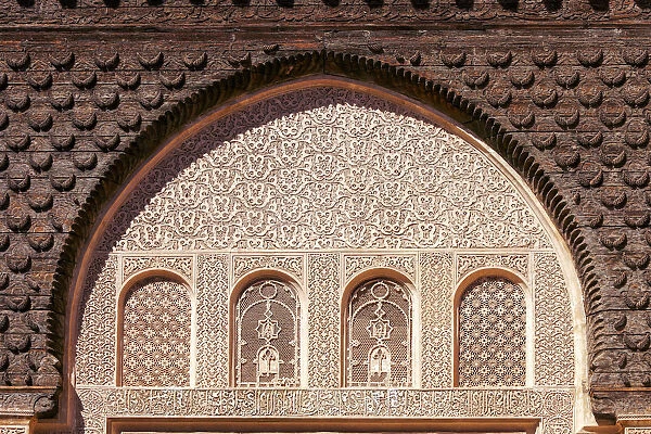 Africa, Maghreb, Morocco, Marrakesh, Medina, Medersa Ben Youssef Madrasa