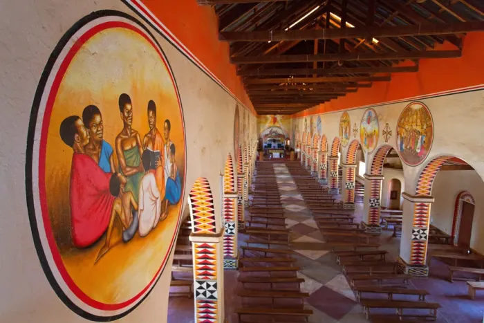 Framed Print : Africa, Malawi, Lilongwe district. Cathedral of Bembeke