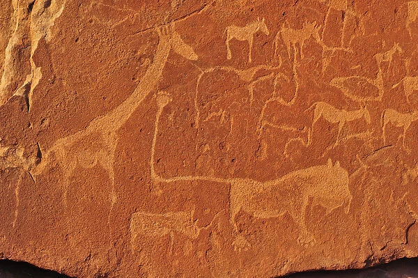 Africa, Namibia, Damaraland, Twyfelfontein, UNESCO World Heritage Site, Rock Art