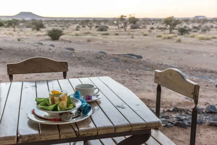 Framed Print : Africa, Namibia, near Keetmanshop. Breakfast with a view Framed Print : Africa, Namibia, near Keetmanshop. Breakfast with a view