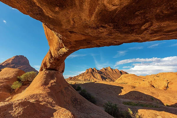 Africa, Namibia. The rock arch near to the Spitzkoppe