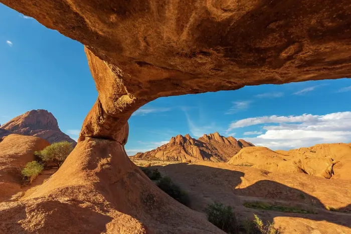 Framed Print : Africa, Namibia. The rock arch near to the Spitzkoppe