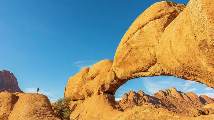 Framed Print : Africa, Namibia. The rock arch near to the Spitzkoppe