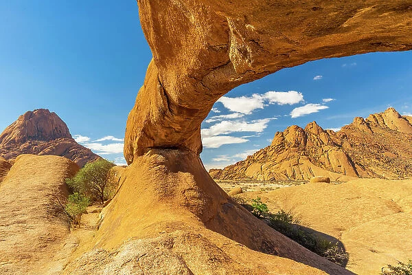 Africa, Namibia. The rock arch near to the Spitzkoppe