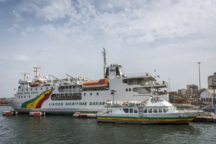 Framed Print : Africa, Senegal, Dakar. The ferry Aline Sitoe Diatta in the port Framed Print : Africa, Senegal, Dakar. The ferry Aline Sitoe Diatta in the port