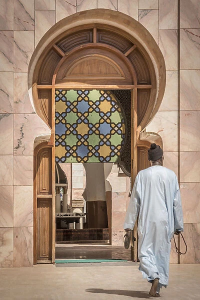Africa, Senegal, Touba. The great mosque of Touba, detail