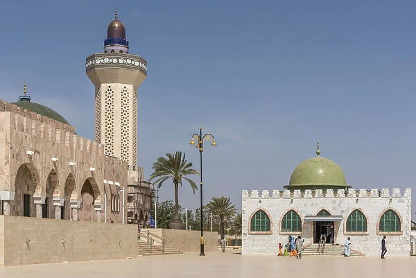 Africa, Senegal, Touba. The great mosque of Touba, detail
