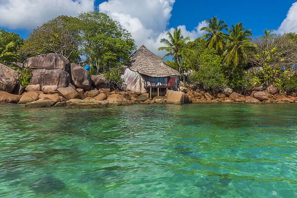 africa, Seychelles, Praslin. The private hotel Island Chauve Souris Relais