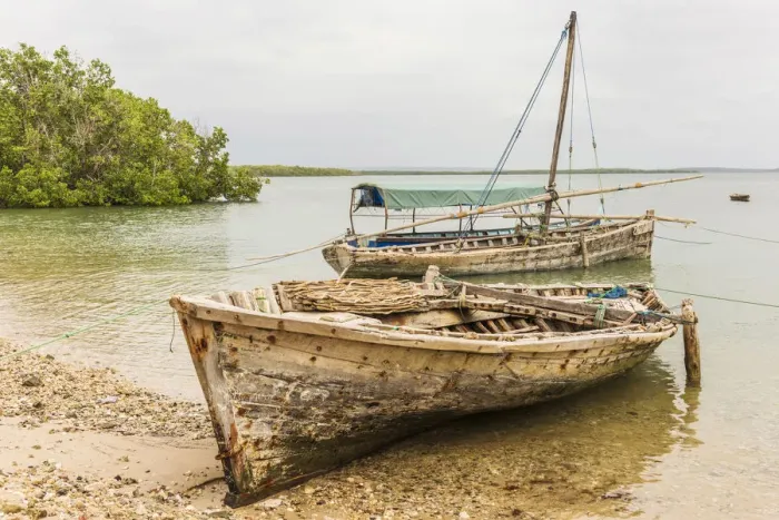 Framed Print : Africa, Tanzania, Kilwa Kisiwani, typical fishing boat Framed Print : Africa, Tanzania, Kilwa Kisiwani, typical fishing boat
