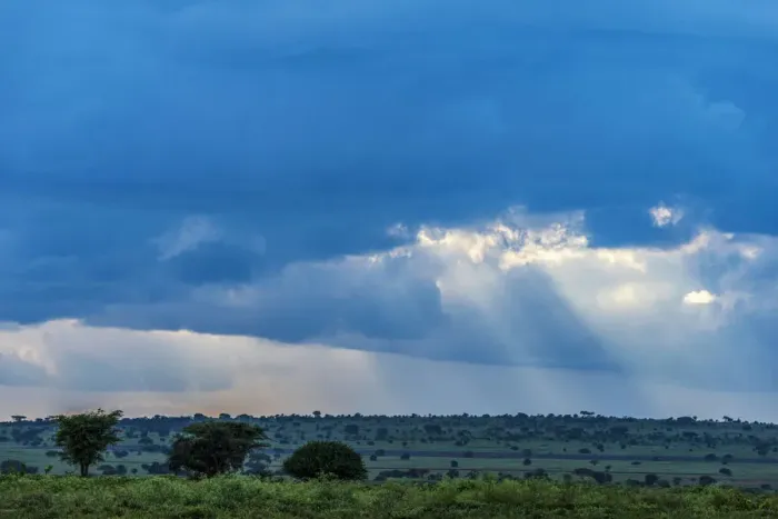 Framed Print : Africa, Tanzania, Loiborsoit. The landscape before the rain Framed Print : Africa, Tanzania, Loiborsoit. The landscape before the rain
