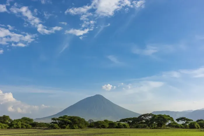 Framed Print : africa, Tanzania, Natron Lake area. The landscape with the impressive volcano Ol Doinyo Framed Print : africa, Tanzania, Natron Lake area. The landscape with the impressive volcano Ol Doinyo