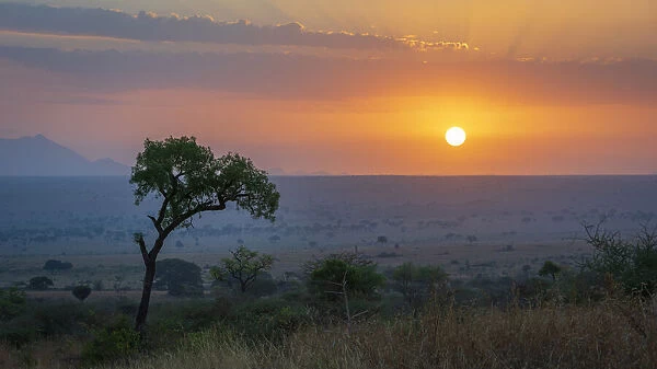 Africa, Uganda, Karamoja. Kidepo Valley National Park. Sunrise