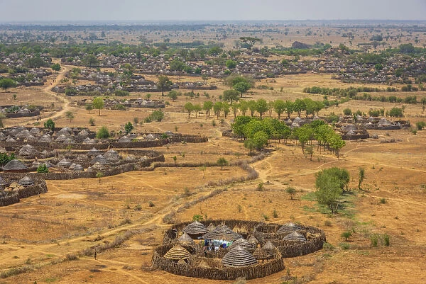 Africa, Uganda, Karamoja. Moroto. The village of Nakapalimoru, the largest in Eastern Africa