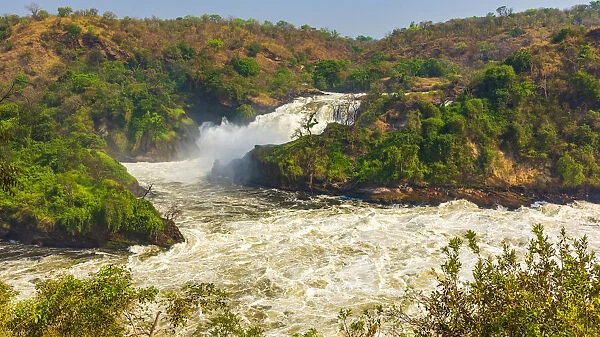 Africa, Uganda, Murchison Falls National Park. Walking to the view Point of the Waterfalls