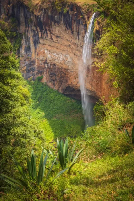 Framed Print : Africa, Uganda, Sipi Falls. the main falls