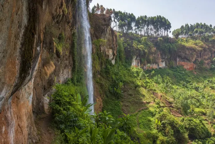 Framed Print : Africa, Uganda, Sipi Falls. the upper falls Framed Print : Africa, Uganda, Sipi Falls. the upper falls